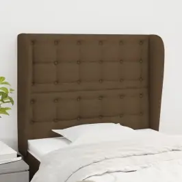 Galvgalis Ar Malām, 103X23X118/128 Cm, Tumši Brūns Audums Vidaxl