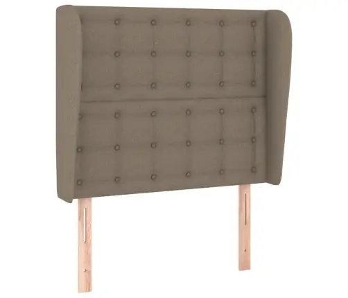 Galvgalis Ar Malām, 103X23X118/128 Cm, Pelēkbrūns Audums Vidaxl Galvgalis Ar Malām, 103X23X118/128 Cm, Pelēkbrūns Audums Vidaxl