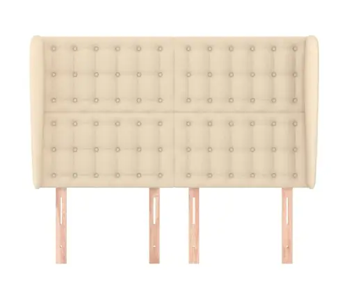 Voodipeats Servadega, Kreemjas, 147X23X118/128 cm Kangas