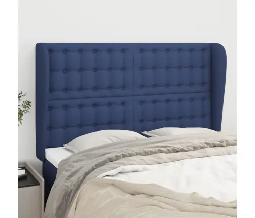 Galvgalis Ar Malām, 147X23X118/128 Cm, Zils Audums Vidaxl