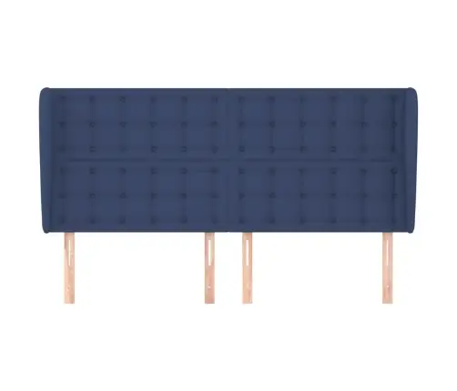 Galvūgalis Su Auselėmis, Mėlynas, 203X23X118/128cm Audinys Galvūgalis Su Auselėmis, Mėlynas, 203X23X118/128cm Audinys