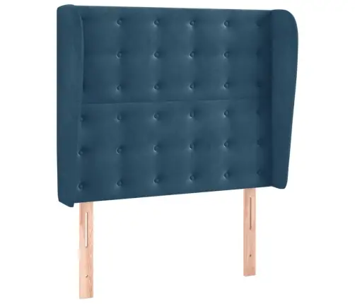 Voodipeats Servadega, Tumesinine, 93X23X118/128 cm Samet