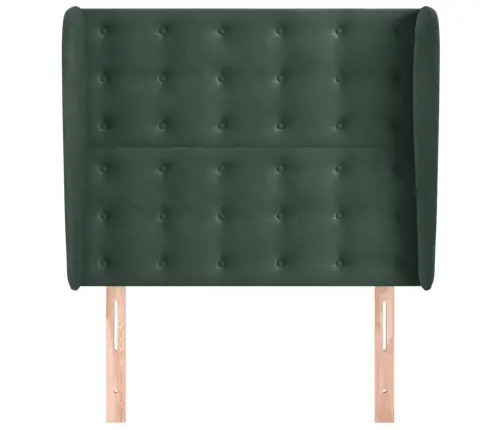 Voodipeats Servadega, Tumeroheline, 103X23X118/128 cm Samet