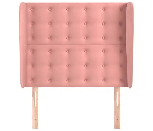 Voodipeats Servadega, Roosa, 103X23X118/128 cm Samet