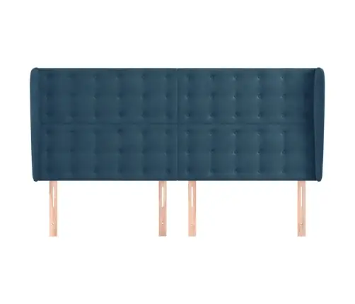 Voodipeats Servadega, Tumesinine, 203X23X118/128 cm Samet Voodipeats Servadega, Tumesinine, 203X23X118/128 cm Samet