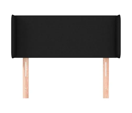 Galvgalis Ar Malām, 93X16X78/88 Cm, Melns Audums Vidaxl