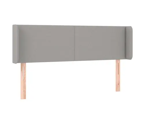 Galvūgalis Su Auselėmis,Šviesiai Pilkos,147X16X78/88cm Audinys