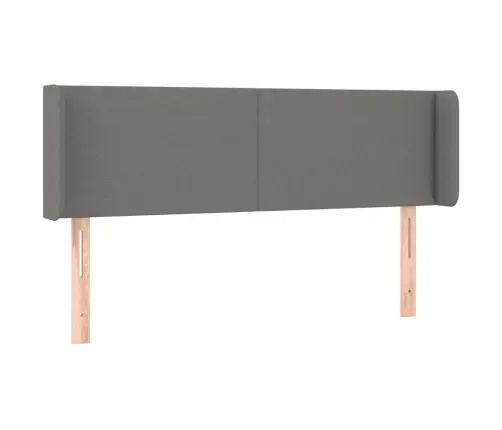 Galvgalis Ar Malām, 147X16X78/88 Cm, Tumši Pelēks Audums Vidaxl