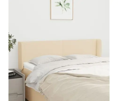 Galvūgalis Su Auselėmis, Kreminės,147X16X78/88cm Audinys