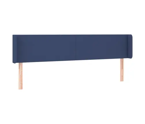 Galvgalis Ar Malām, 203X16X78/88 Cm, Zils Audums Vidaxl
