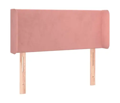 Voodipeats Servadega, Roosa, 83X16X78/88 cm Samet