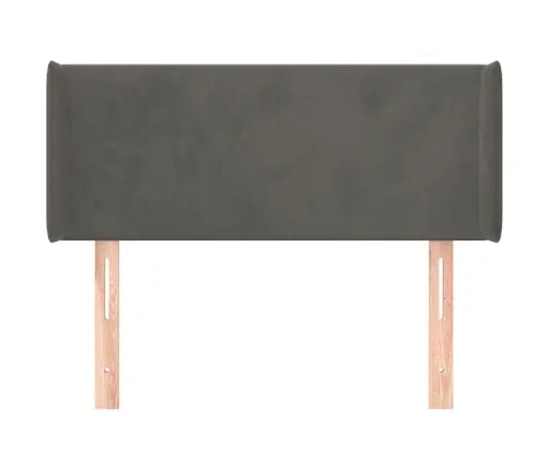 Voodipeats Servadega, Tumehall, 103X16X78/88 cm Samet