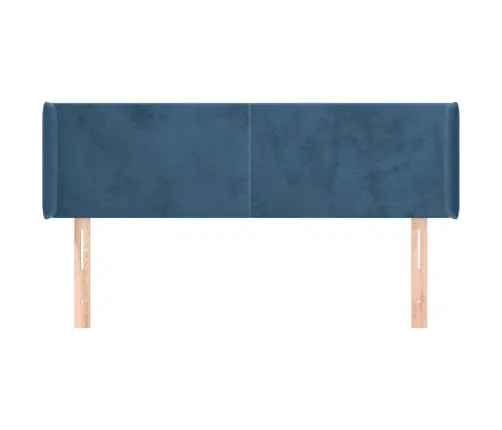 Voodipeats Servadega, Tumesinine, 147X16X78/88 cm Samet