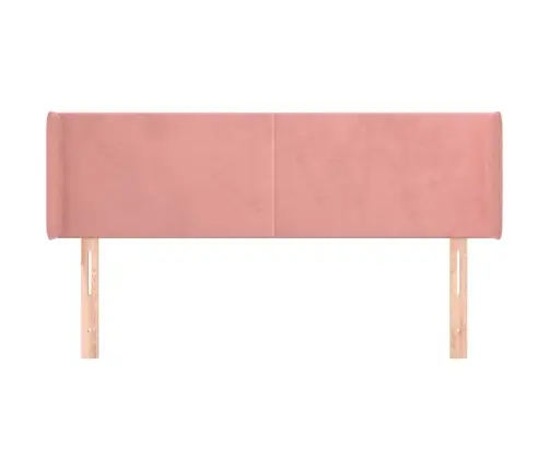 Galvgalis Ar Malām, Rozā Samts, 147X16X78/88 Cm Vidaxl