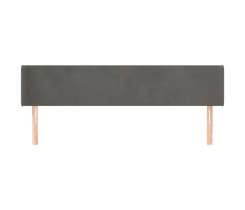 Voodipeats Servadega, Tumehall, 203X16X78/88 cm Samet