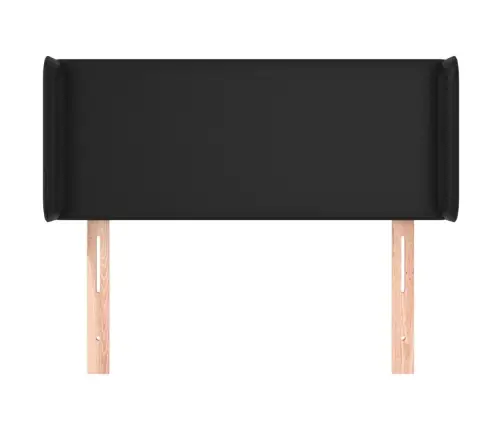 Voodipeats Servadega, Must, 83X16X78/88 cm Kunstnahk