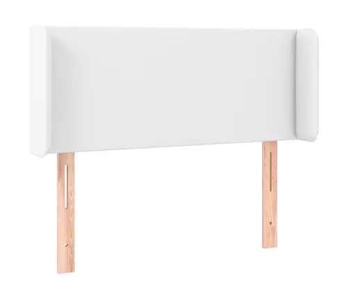 Galvūgalis Su Auselėmis, Baltos,83X16X78/88cm Dirbtinė Oda Galvūgalis Su Auselėmis, Baltos,83X16X78/88cm Dirbtinė Oda