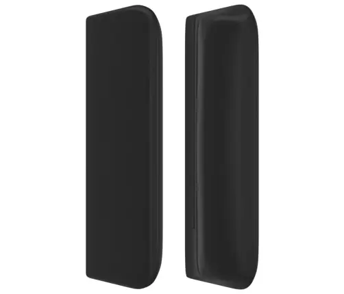 Galvūgalis Su Auselėmis, Juodos, 103X16X78/88cm Dirbtinė Oda