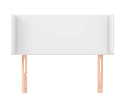 Galvgalis Ar Malām, 103X16X78/88 Cm, Balta Mākslīgā Āda Vidaxl