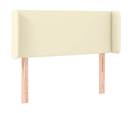 Galvgalis Ar Malām, 103X16X78/88 Cm, Krēmkrāsas Mākslīgā Āda Vidaxl