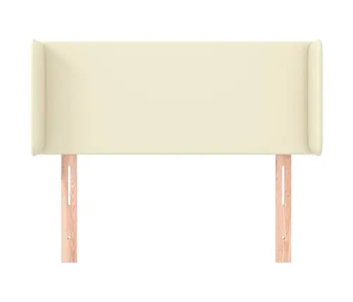 Galvgalis Ar Malām, 103X16X78/88 Cm, Krēmkrāsas Mākslīgā Āda Vidaxl