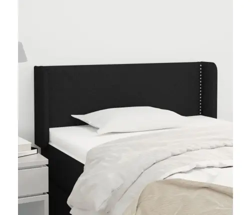 Voodipeats Servadega, Must, 83X16X78/88 cm Kangas