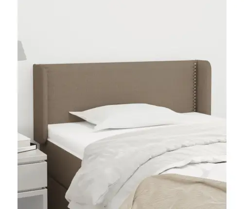 Galvgalis Ar Malām, 93X16X78/88 Cm, Pelēkbrūns Audums Vidaxl