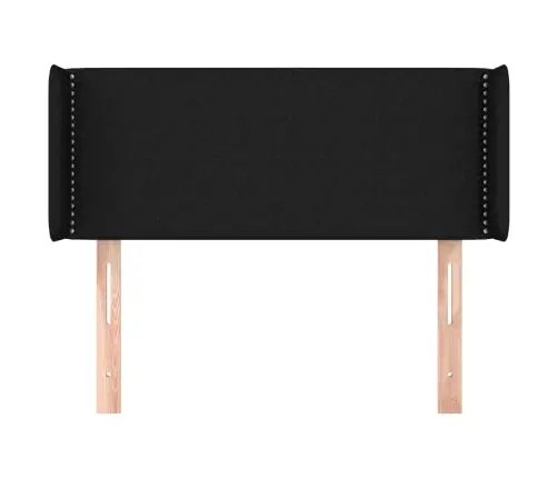 Galvgalis Ar Malām, 103X16X78/88 Cm, Melns Audums Vidaxl