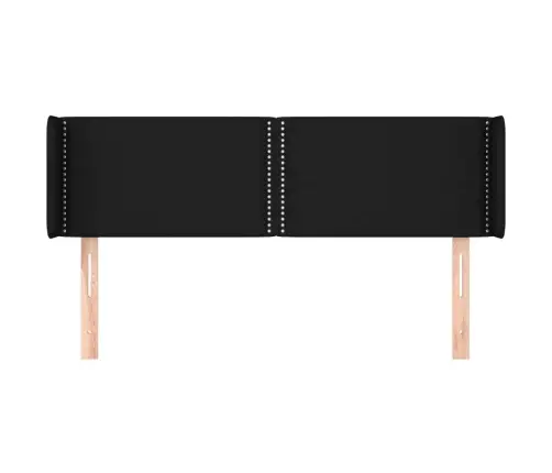 Galvūgalis Su Auselėmis, Juodos Spalvos,147X16X78/88cm Audinys