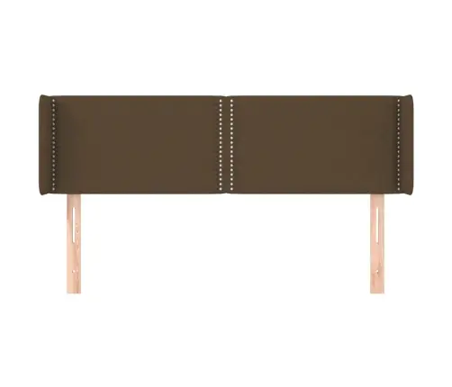 Voodipeats Servadega, Tumepruun, 147X16X78/88 cm Kangas