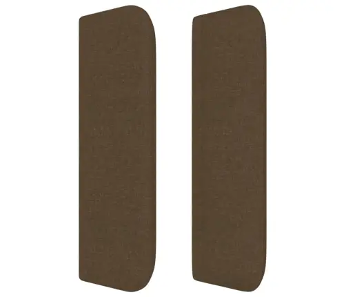 Galvūgalis Su Auselėmis, Tamsiai Rudos,183X16X78/88cm Audinys