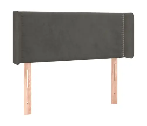 Voodipeats Servadega, Tumehall, 103X16X78/88 cm Samet