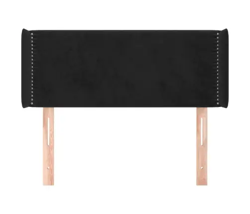 Galvgalis Ar Malām, Melns Samts, 103X16X78/88 Cm Vidaxl