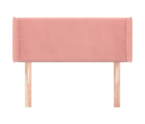 Galvgalis Ar Malām, Rozā Samts, 103X16X78/88 Cm Vidaxl