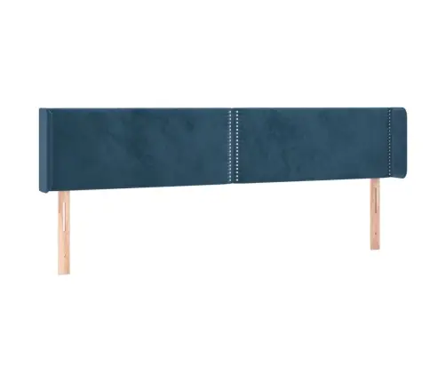 Voodipeats Servadega, Tumesinine, 163X16X78/88 cm Samet