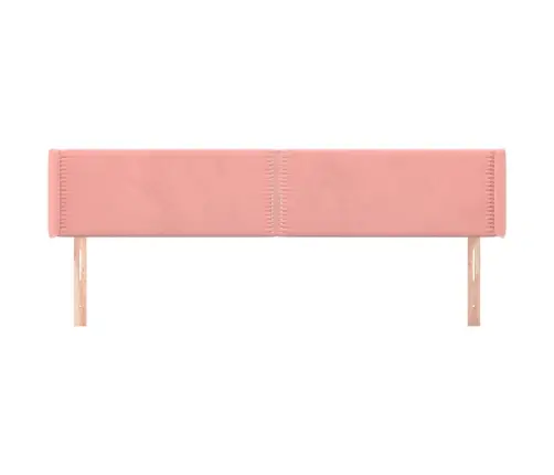 Galvgalis Ar Malām, Rozā Samts, 163X16X78/88 Cm Vidaxl