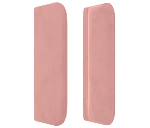 Galvgalis Ar Malām, Rozā Samts, 163X16X78/88 Cm Vidaxl