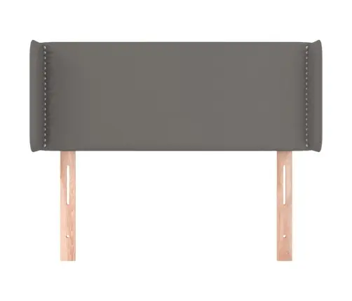 Galvgalis Ar Malām, 83X16X78/88 Cm, Pelēka Mākslīgā Āda Vidaxl