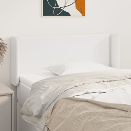 Galvgalis Ar Malām, 103X16X78/88 Cm, Balta Mākslīgā Āda Vidaxl
