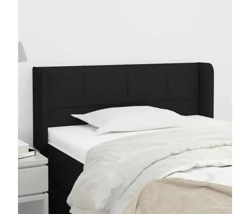 Galvūgalis Su Auselėmis, Juodos Spalvos,83X16X78/88cm Audinys