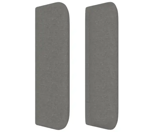 Galvūgalis Su Auselėmis, Tamsiai Pilkos,93X16X78/88cm Audinys