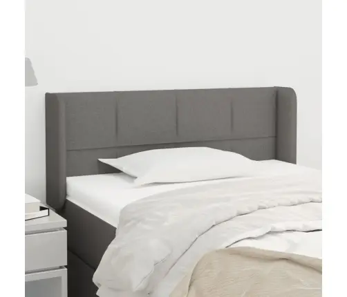 Galvūgalis Su Auselėmis, Tamsiai Pilkos,93X16X78/88cm Audinys