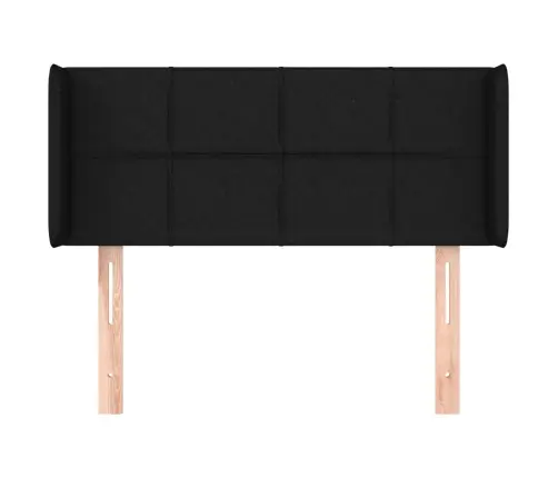 Galvgalis Ar Malām, 93X16X78/88 Cm, Melns Audums Vidaxl