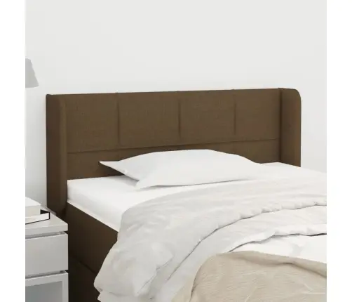 Galvgalis Ar Malām, 93X16X78/88 Cm, Tumši Brūns Audums Vidaxl