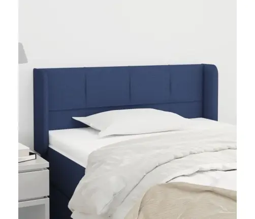 Galvūgalis Su Auselėmis, Mėlynos Spalvos,93X16X78/88cm Audinys