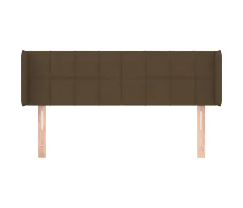Voodipeats Servadega, Tumepruun, 147X16X78/88 cm Kangas