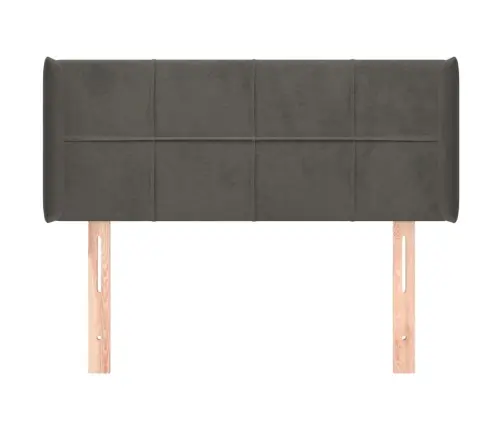 Galvgalis Ar Malām, Tumši Pelēks Samts, 83X16X78/88 Cm Vidaxl