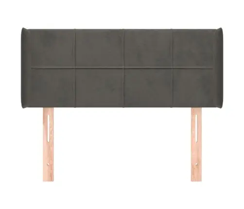 Voodipeats Servadega, Tumehall, 93X16X78/88 cm Samet