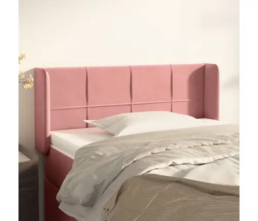 Galvgalis Ar Malām, Rozā Samts, 93X16X78/88 Cm Vidaxl