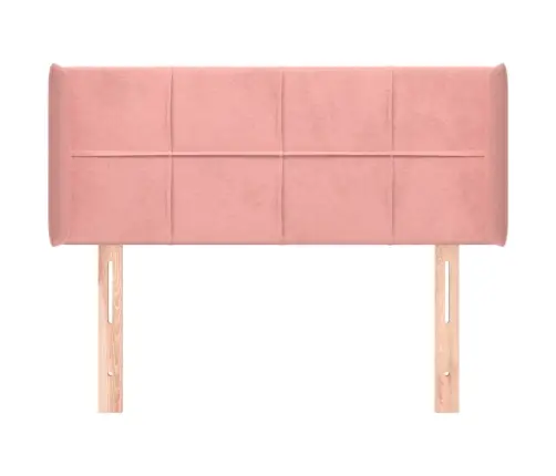 Voodipeats Servadega, Roosa, 103X16X78/88 cm Samet